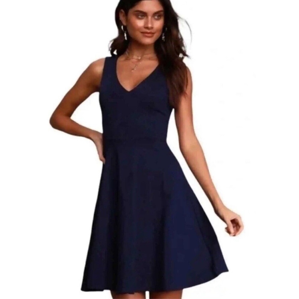 Lulush Skater dress navy blue XS